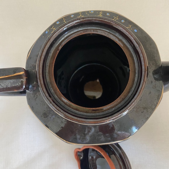 Vintage Moriage Hand Painted Tea Pot - Picture 5 of 7